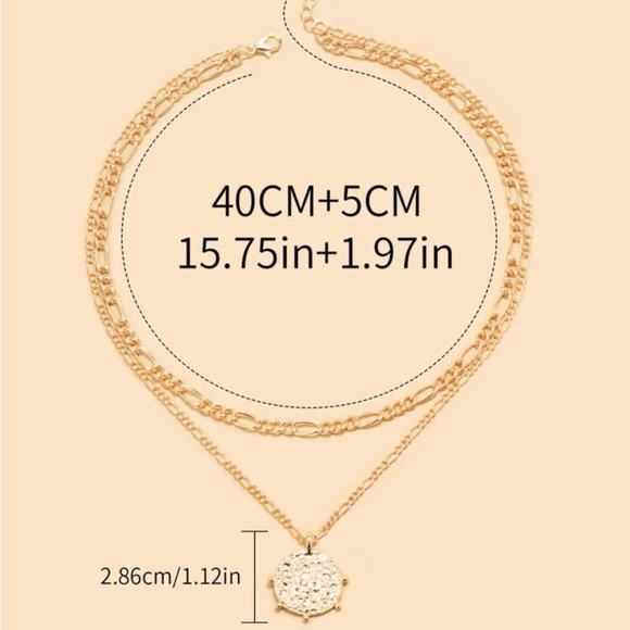 ✨Round Charm Layered Necklace (Boutique) - Picture 6 of 8